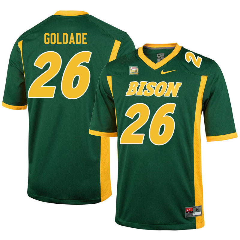 Men #26 Nathan Goldade North Dakota State Bison College Football Jerseys Sale-Green - Click Image to Close